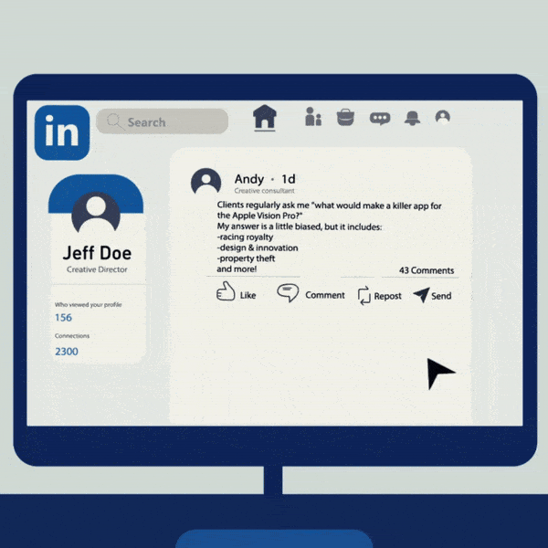 Animated comment icon gif.